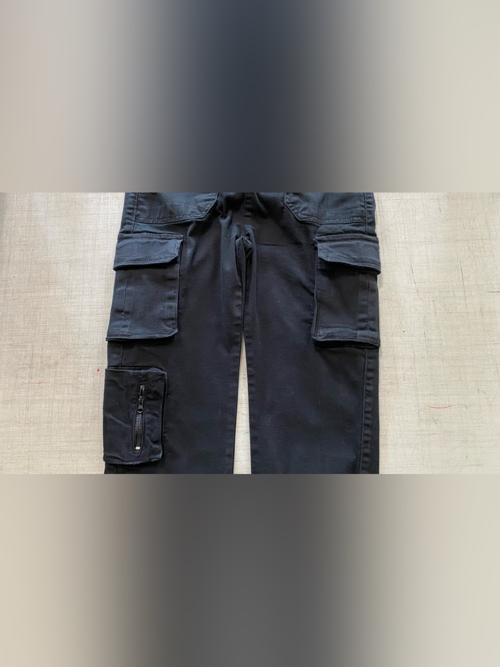 Michael Strahan Men's Black Cargo Jogger Pants - Elastic Waist - Picture 6 of 13